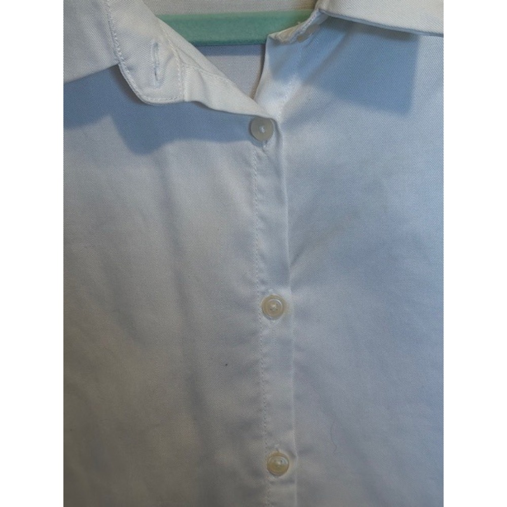 Quince White 100% Tencel Lyocell Short Sleeve Button Down Shirt Women XS - Picture 5 of 7